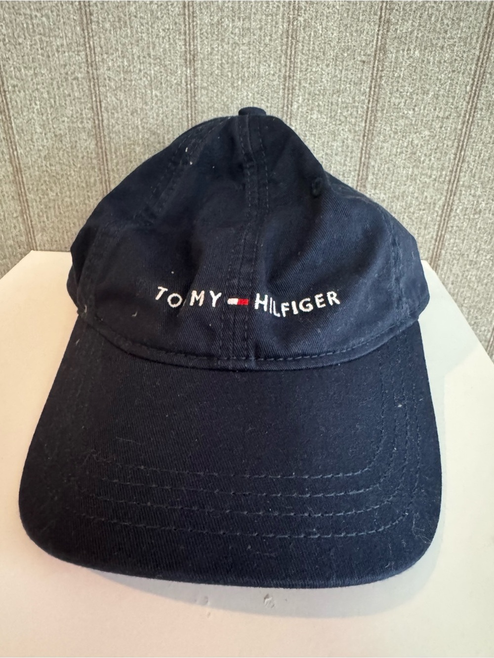 Tommy Hilfiger Kids Navy Baseball Cap with Flag Logo New
